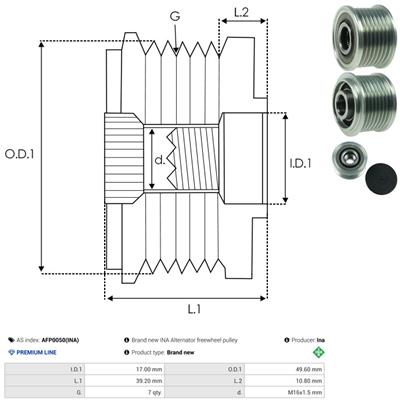 AS-PL AFP0050(INA) EAN: 5902129037866.