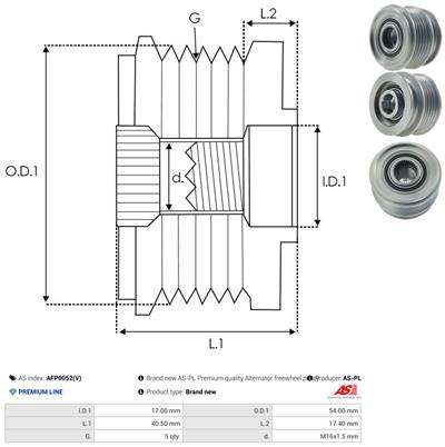 AS-PL AFP0052(V) EAN: 5901259479423.