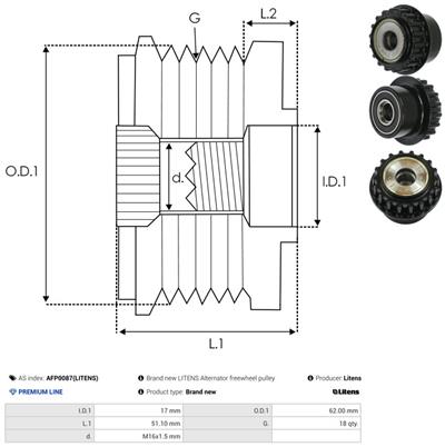 AS-PL AFP0087(LITENS) EAN: 5901259483338.