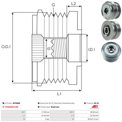 AS-PL AFP0088 EAN: 5902129016656.