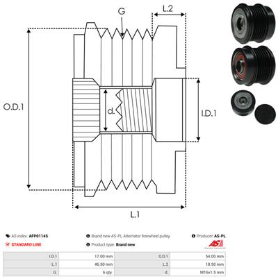 AS-PL AFP0114S EAN: 5902129124634.