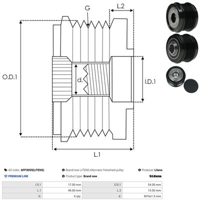 AS-PL AFP3059(LITENS) EAN: 5902129121770.
