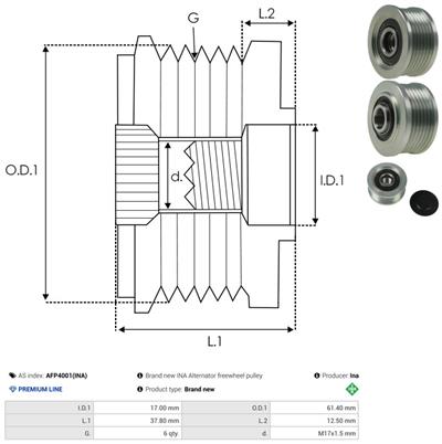 AS-PL AFP4001(INA) EAN: 5901259436747.