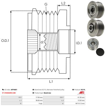 AS-PL AFP4001 EAN: 5901259408997.