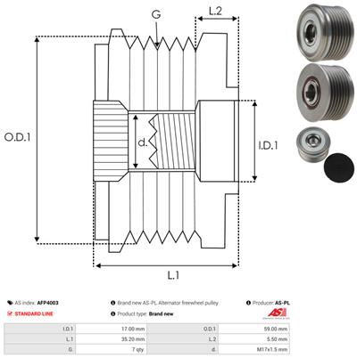 AS-PL AFP4003 EAN: 5901259437454.