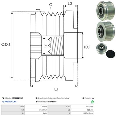 AS-PL AFP5002(INA) EAN: 5902129038108.