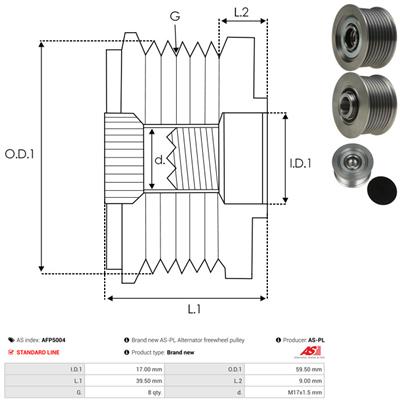 AS-PL AFP5004 EAN: 5901259439328.