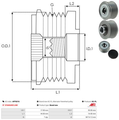 AS-PL AFP5016 EAN: 5902129017394.
