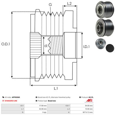 AS-PL AFP5036S EAN: 5902129158844.