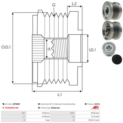 AS-PL AFP6001 EAN: 5901259409024.