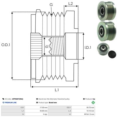 AS-PL AFP6007(INA) EAN: 5902129037545.