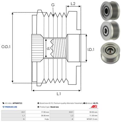 AS-PL AFP6007(V) EAN: 5901259479799.