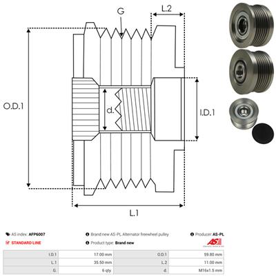 AS-PL AFP6007 EAN: 5901259437386.