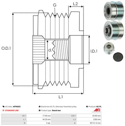 AS-PL AFP6025 EAN: 5901259446296.