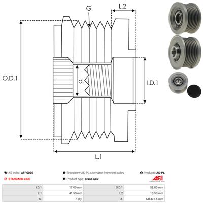 AS-PL AFP6026 EAN: 5901259456189.