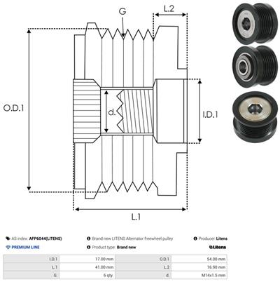 AS-PL AFP6044(LITENS) EAN: 5901259483482.