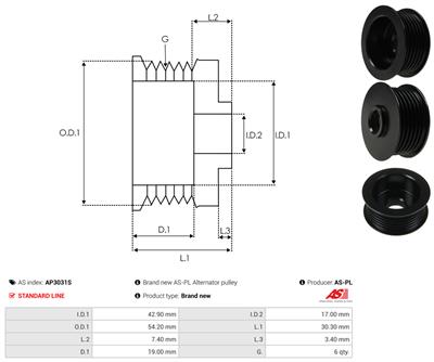 AS-PL AP3031S EAN: 5902129132882.