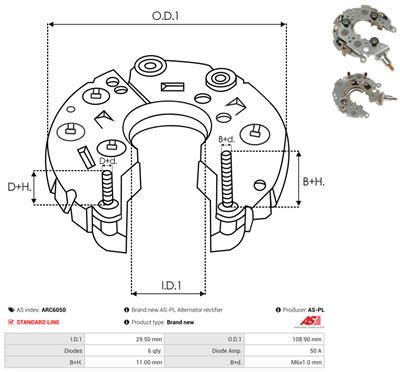 AS-PL ARC6050 EAN: 5901259450361.