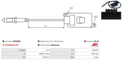 AS-PL NOX9098 EAN: 5902129166825.