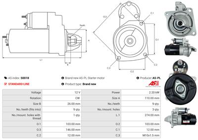 AS-PL S0018 EAN: 5901259418576.