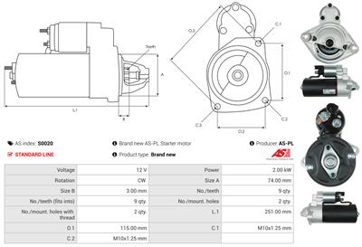 AS-PL S0020 EAN: 5901259418613.