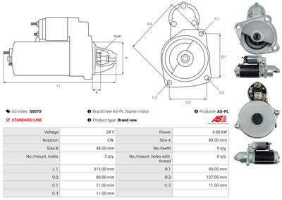 AS-PL S0070 EAN: 5901259419320.