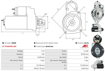 AS-PL S0098 EAN: 5901259419740.