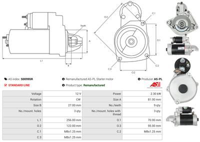 AS-PL S0099SR EAN: 5902129146476.