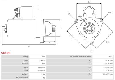 AS-PL S0213PR EAN: 5902129082569.