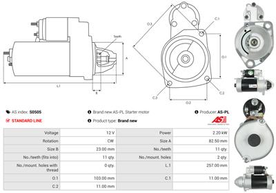 AS-PL S0505 EAN: 5902129005049.