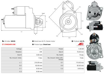 AS-PL S0535 EAN: 5902129015574.