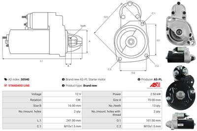 AS-PL S0540 EAN: 5902129018247.
