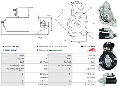 AS-PL S0610PR EAN: 5902129072447.