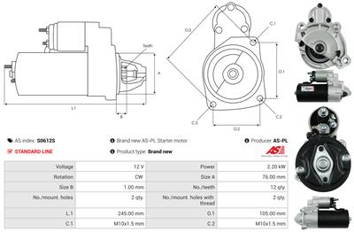 AS-PL S0612S EAN: 5902129044413.