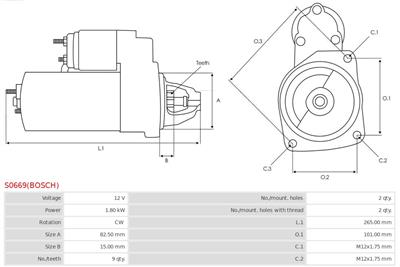 AS-PL S0669(BOSCH) EAN: 5902129083375.