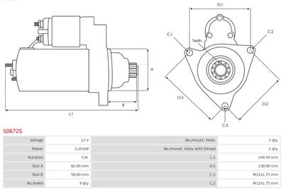 AS-PL S0672S EAN: 5902129105763.