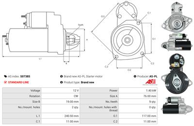 AS-PL S0738S EAN: 5902129106609.