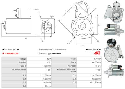 AS-PL S0775S EAN: 5902129109358.
