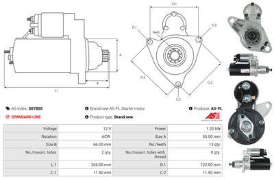 AS-PL S0780S EAN: 5902129110606.