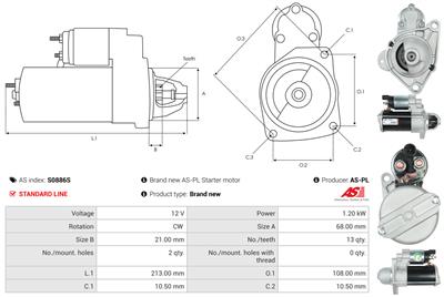 AS-PL S0886S EAN: 5902129145462.