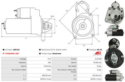AS-PL S0912S EAN: 5902129168775.
