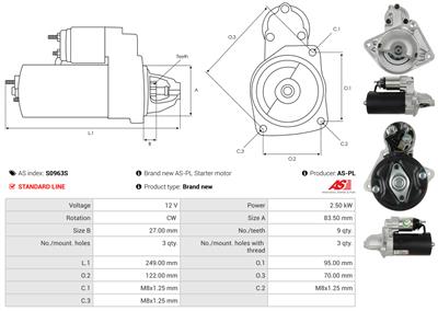 AS-PL S0963S EAN: 5902129220947.