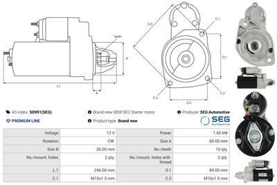 AS-PL S0991(SEG) EAN: 5902129228721.
