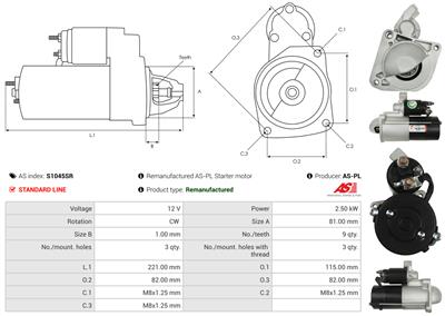 AS-PL S1045SR EAN: 5902129167341.