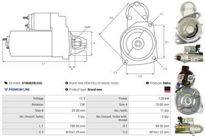 AS-PL S1068(DELCO) EAN: 5901259492040.