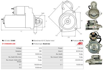 AS-PL S1069 EAN: 5901259492286.