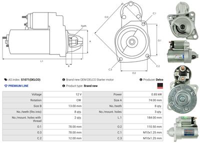 AS-PL S1071(DELCO) EAN: 5901259494686.