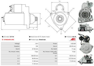 AS-PL S1119 EAN: 5902129027676.