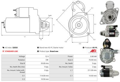 AS-PL S2033 EAN: 5901259468724.