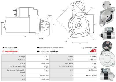 AS-PL S3007 EAN: 5901259421675.